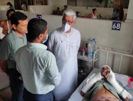 Opposition Leader Manik Sarkar demands Arrests of Miscreants behind Attack on Journalist Opposition Leader Manik Sarkar demands Arrests of Miscreants behind Attack on Journalist
